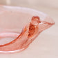 Vintage Pink Glass Double Bird Bowl