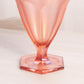 Vintage Pink Iridescent Stretch Glass Lidded Dish Jar