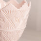 Vintage Light Pink Milk Glass Footed Vase Compote