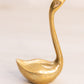 Extra Small Small Brass Swan Figurine