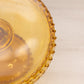Vintage Small LE Smith Glass Amber Hobnail Cake Stand