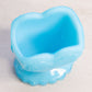 Vintage Small Light Blue Milk Glass Heart Toothpick Holder