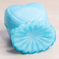 Vintage Small Light Blue Milk Glass Heart Toothpick Holder
