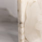 Vintage Stone Alabaster Flower Bookends