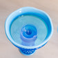 Vintage Westmoreland Glass Blue Opalescent Hobnail Candlestick