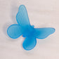 Vintage Westmoreland Glass Blue Satin Glass Butterfly Figurine