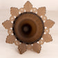 Vintage Westmoreland Glass Brown Satin Ring and Petal Candlestick