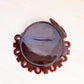 Vintage Westmoreland Glass Brown Slag Glass Bunny Plate