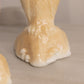 Vintage Westmoreland Glass Glossy Cream Almond Owl Figurine