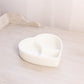 Vintage White Milk Glass Heart Divided Dish