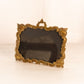 Vintage Antique Medium Rectangular Ornate Brass Gold Tone Frame