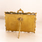 Vintage Antique Medium Rectangular Ornate Brass Gold Tone Frame