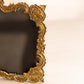 Vintage Antique Medium Rectangular Ornate Brass Gold Tone Frame