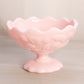 Vintage Fostoria Small Pink Milk Glass Berry Pattern Footed Bowl