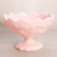 Vintage Fostoria Small Pink Milk Glass Berry Pattern Footed Bowl