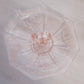 Vintage Small Pink Glass Tidbit Dish with Heart Handle