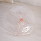 Vintage Small Pink Glass Tidbit Dish with Heart Handle
