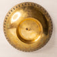 Vintage Medium Footed Brass Bowl with Floral Details