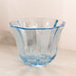 Vintage Heavy Medium Circular Blue Vase Bowl or Planter