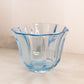 Vintage Heavy Medium Circular Blue Vase Bowl or Planter