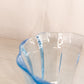 Vintage Heavy Medium Circular Blue Vase Bowl or Planter