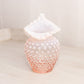 Vintage Pink Opalescent Glass Hobnail Vase