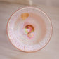 Vintage Short Stretch Glass Pink Fenton Iridescent Candlestick