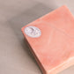 Alabaster Stone Peachy Pink Swivel Lid Square Box