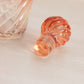 Antique Baccarat Rose Tiente Red Amberina Glass Swirl Bottle
