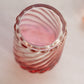 Antique Baccarat Rose Tiente Red Amberina Glass Swirl Bottle
