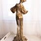 Antique Francesco Flora Spelter Iris Woman Statue