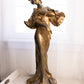 Antique Francesco Flora Spelter Iris Woman Statue