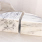 Black Grey White Marble Stone Curved Bookends