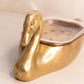 Medium Brass Swan Soap Dish