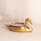 Medium Brass Swan Soap Dish