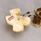 Medium Brass Clover Candleholder