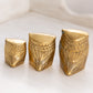 Brass Owl Figurine Family (Set of 3)