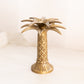 Medium Brass Palm Tree Candlestick