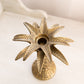 Medium Brass Palm Tree Candlestick