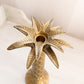 Large Brass Palm Tree Candlestick