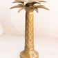 Large Brass Palm Tree Candlestick