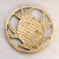 Medium Circular Brass Pineapple Trivet