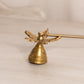 Brass poinsettia Floral Leaf Candle Snuffer