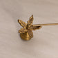 Brass poinsettia Floral Leaf Candle Snuffer