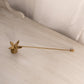 Brass poinsettia Floral Leaf Candle Snuffer