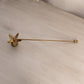 Brass poinsettia Floral Leaf Candle Snuffer