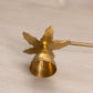 Brass poinsettia Floral Leaf Candle Snuffer