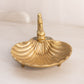 Brass Shell Trinket Dish with Fish/Dolphin Accent