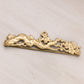 Brass Tapestry Hanger Wall Decor Accent with Floral Details