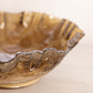 Vintage Imperial Glass Medium Brown Slag Rose Bowl with Ruffle Edge